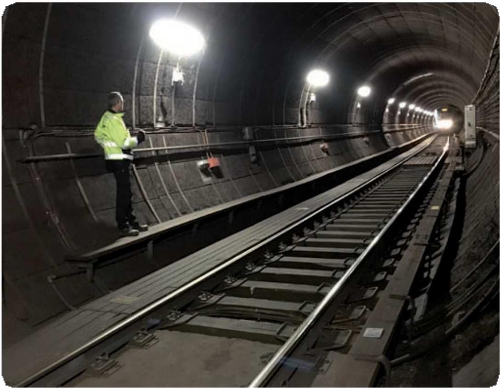 Cirkulärtunneln Mellan stationerna T-centralen och Östermalmstorg på tunnelbanans röda linje