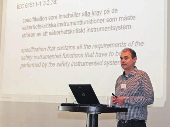 Anders Grönberg, BIS Production Partner, och Magnus Carlsson, Akzo Nobel, berättade om SIL-arbetet på Akzo Nobel och det påbörjade arbetet med
