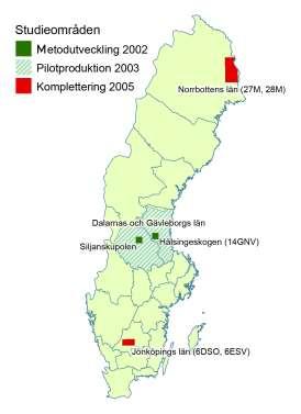 respektive Hälsingeskogen i Gävleborgs län (Figur 1). Båda områdena är myrrika och omfattar myrar av många olika typer.