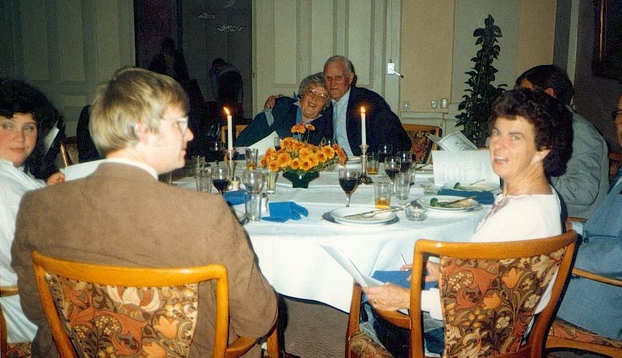 En bild från 70-årsjubileet. På bilden syns Ulf och Margreth Bergman, Henry Lundström och Gullan Karlsson samt Gunnar och Inga Karlsson.