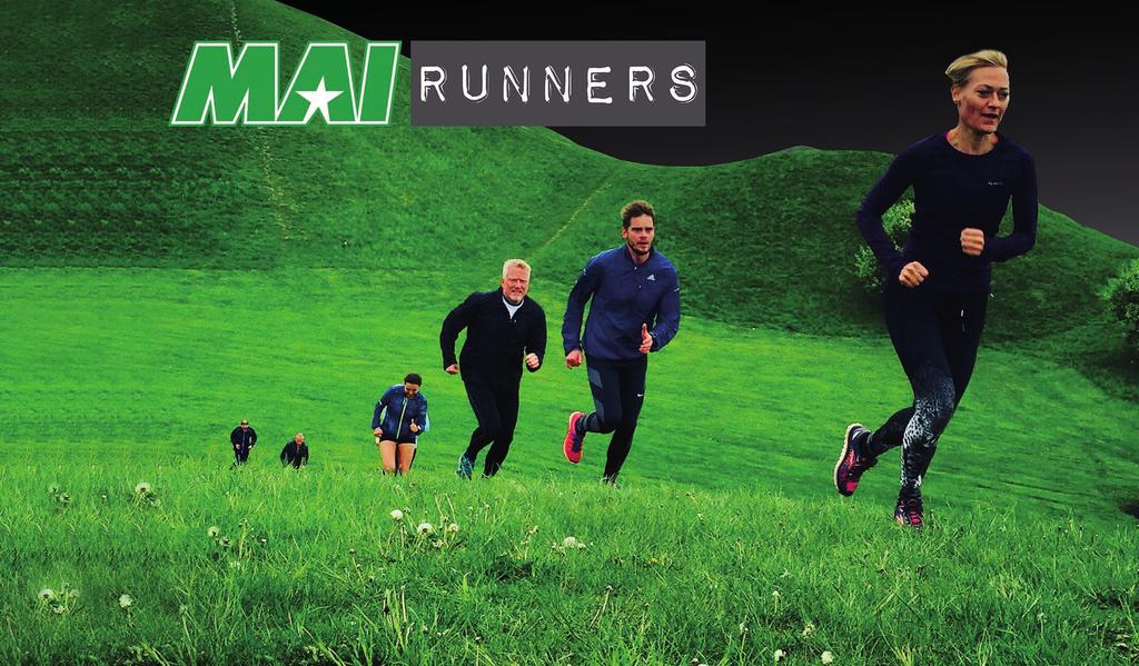 MAI Motion blev MAI RUNNERS Vår träningsgrupp för distanslöpning består av en kärntrupp på ca 20 löpare som kör intervallträningen utomhus varje måndagskväll året runt, oavsett väder och vind.