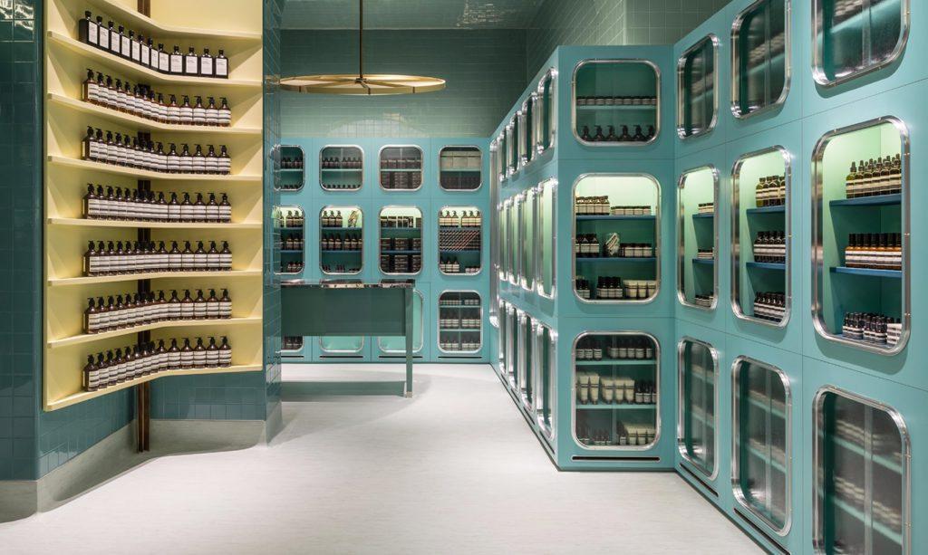 Milanos nya Aesop-butik av Dimore Studio. Foto av Paola Pansini.