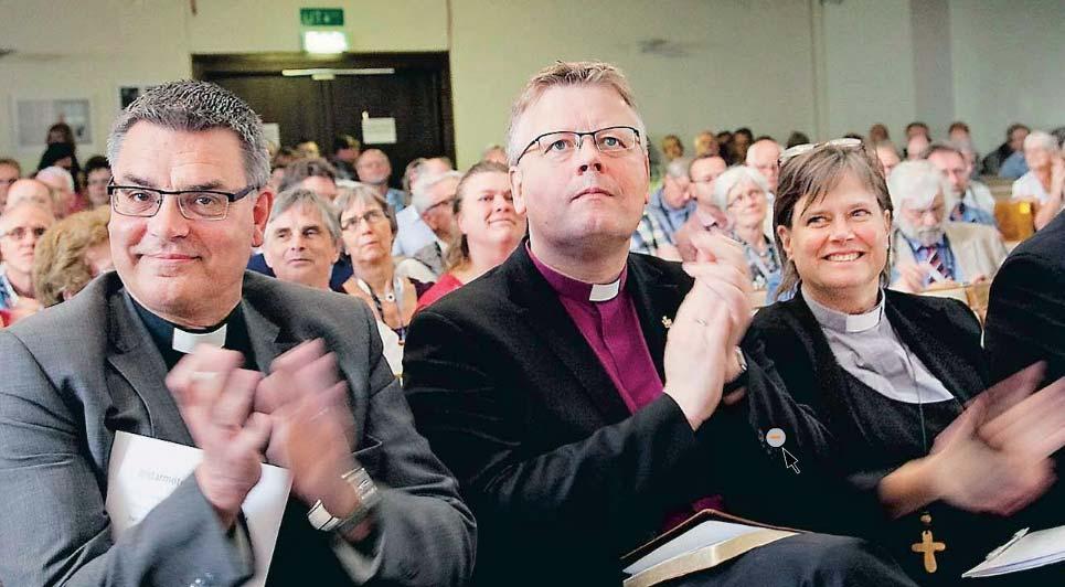 Christian Alstedt, biskop för Metodistkyrkan i Skandinavien och Karin Wiborn,