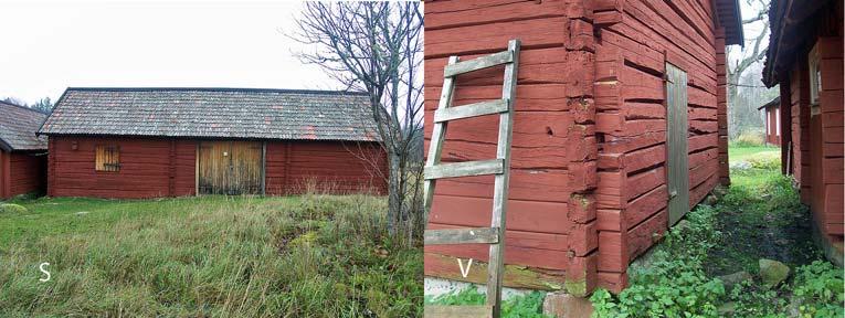 Att tänka på vid vård och underhåll Logen är en karaktärsbyggnad i miljön. Den är tydligt avläsbar som parloge och tillhör gårdens äldsta byggnader.