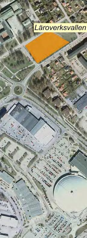 Sida 3 (8) Läroverksvallen vid Hagaskolan I närheten finns Sportfältet och Haga- och Soltorgsgymnasiet samt högskola, Trafikverket och Kupolens handelsområde.