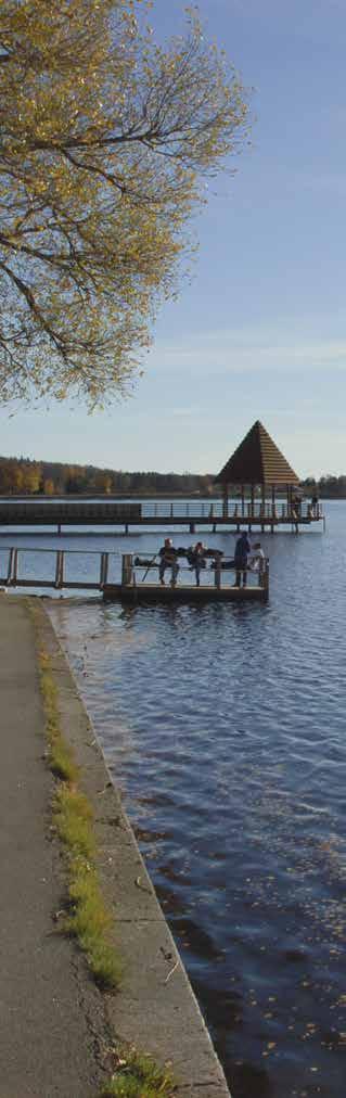 I planförslaget föreslås Parkudden tillgängliggöras och utvecklas som rekreationsområde vilket skulle stärka Lindesjön runt.