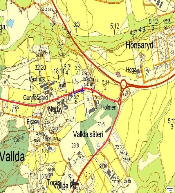 vägträd Trafikverkets prioriterade alléer och 950, Vallda, VALLDA Allé ID på karta 8 Vägnummer N 950 Namn Vallda, VALLDA Gammalt namn och ID 0950_0 Östra sidan - Norra sidan - Västra sidan - Södra