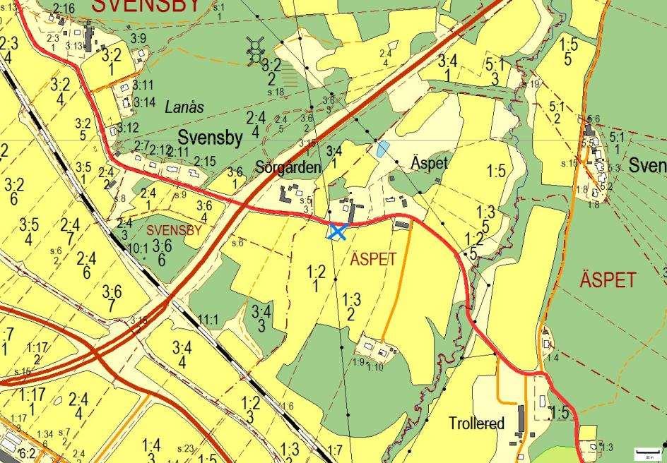 Trafikverkets övriga alléer och vägträd Objektsförteckning kategori 2 Övriga alléer och vägträd i vägområdet 580, Äspet, ÄSPET Vägträd ID på karta 10 Vägnummer O 580 Namn Äspet Gammalt namn och ID -