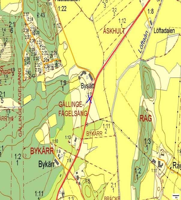 Alléer och vägträd med annan huvudman 919, Gällinge-Fågelsång, GÄLLINGE-FÅGELSÅNG Vägträd ID på karta 16 Vägnummer N 919 Namn Gällinge-Fågelsång, GÄLLINGE-FÅGELSÅNG Gammalt