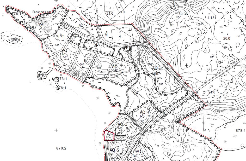 S i d a 17 Bild 14. Utdrag av strategiska generalplanen för Korsholms kommun.