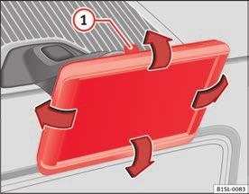 Vård och underhåll av bilen 225 SEAT Portable System* Lutningen och siktvinkeln kan ställas in genom att flytta navigatorn till önskad position bild 127.