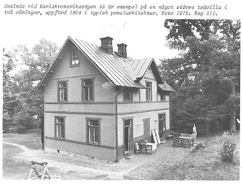 4 Poppeholm, U 1:125 Ett bra exempel på villaarkitektur från 1900-talets början.