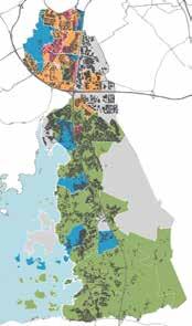 En blandad bostadsstruktur för ökad mångfald I stadsdelens bostadsstruktur finns en tydlig geografisk uppdelning. Den norra delen domineras av flerbostadshus med en lägenhetsarea på mindre än 80 kvm.