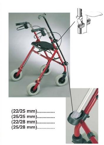 Övrigt Käpphållare Flex på rollator Artikelnummer: R7091 Pris: 145 kr Fästes på rollator för att enkelt kunna ta med sin käpp. Käpphållaren fästes i regel på röret vid handtaget (oftast ø 22mm).