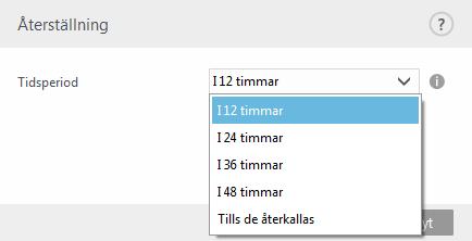 Uppdatera från flyttbara medier - Gör så att du kan uppdatera från flyttbara medier om det finns en spegling. När Automatiskt valts sker uppdateringen i bakgrunden.