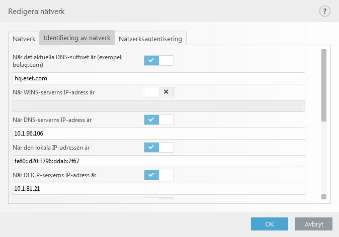 Nätverksautentisering Nätverksautentiseringen söker efter en specifik server i nätverket och använder asymmetrisk kryptering (RSA) för att autentisera servern.