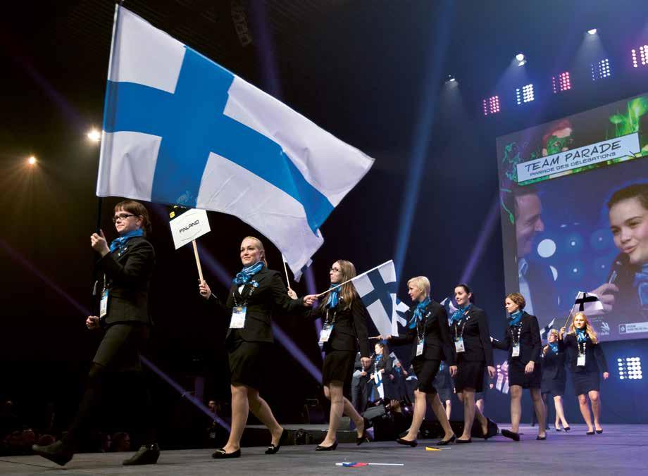 Varje år arrangeras också internationella tävlingar, och till dem skickar Finland ett landslag. Nästa EM-tävling i yrkesskicklighet, EuroSkills, arrangeras i Budapest i september 2018.