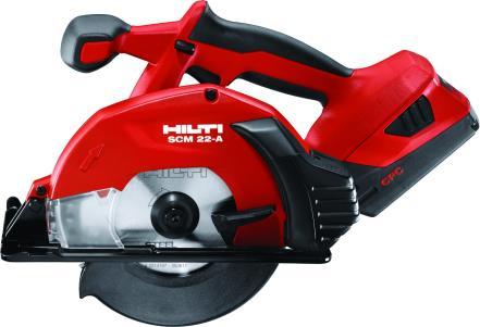 ) Cirkelsåg med stålklinga: Hilti SCM 22-a Hand- armvibrationer: 1,2 m/s 2 Osäkerhetsfaktor: