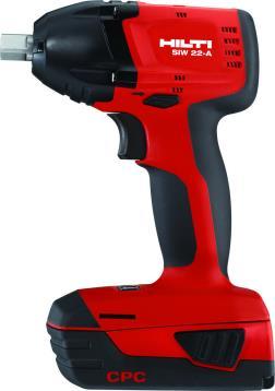 å.) Mutterdragare: Hilti SIW A-22 Hand- armvibrationer: 11,0 m/s 2 Osäkerhetsfaktor: 1,5