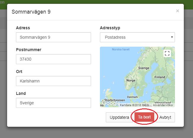 4.8) Har ni flera adresser så ange gärna samtliga på samma sätt som ovan.