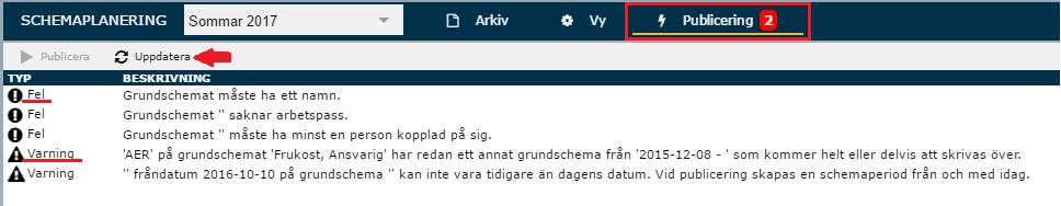 Flera grundscheman i samma vy När man är nöjd med ett eller flera av sina scheman kan man enkelt fortsätta sin planering genom att trycka