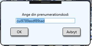 Om du vill koppla en viss dator till din prenumeration använder du inställningar Klicka på knappen Ändra prenumerationskod / Koppla dator till prenumeration Se till att rätt