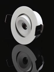 2700K 278 EMC 2700/3000K CRI: >85 3000K 310 3,5 18/34 45mm En liten, kompakt och mycket smidig downlight med en nyutvecklad design och utmärkt färgåtergivning.