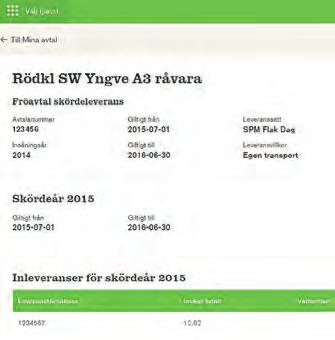 Under senhösten har bland annat möjligheten att se sina frö- och utsädesavtal samt servicehistorik på maskiner kommit till.