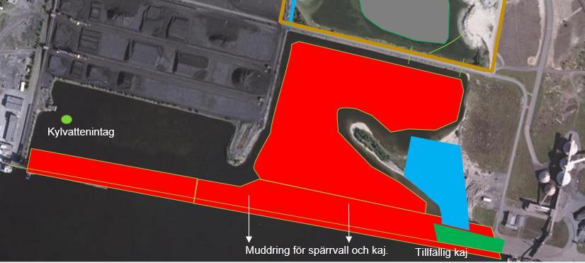 2.3 Muddringsarbeten Sjöfartsverket skall muddra i farleden in till Luleå och bistå Luleå Hamn med resurser för muddringar för spärrvall och kaj och ev. landutfyllnadsområde.