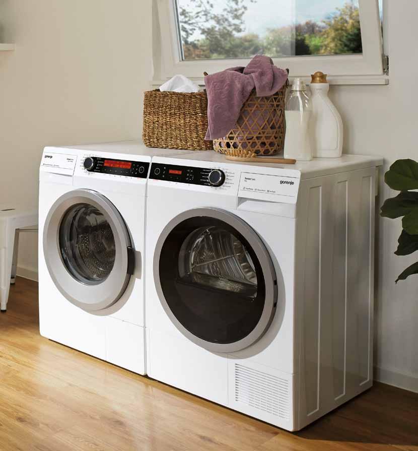 EN TVÄTTMASKIN MED HJÄRTAT PÅ RÄTT PLATS Tvättmaskiner En tvättmaskin från Gorenje är en pålitlig partner i vardagstvätten.