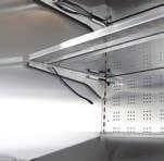 För extra ljus kan du komplettera med LED på varje hyllplan, sitter monterad via snabbkontakt.