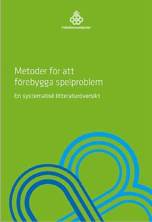 Kunskapsstödet innehåller en allmän del om spelproblem, vägledning när det gäller förebyggande arbete och ett fokusspår när det gäller unga och spelproblem.