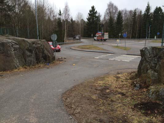 Sparad natur mellan gångvägar