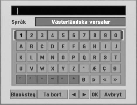 Före Drift (Fortsatt) Program Redigering (Fortsatt) Namnge en station Du kan namnge stationerna självständigt. Namnen kan innehålla upp till 5 tecken.