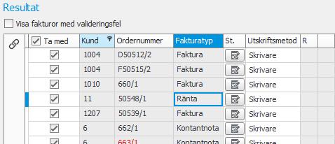 Med inställningen Ordertyp räntefaktura kan du i rutinen välja med vilken ordertyp som räntefaktura ska skapas.