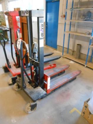 Gåstaplare Rapidlift 1000 kg