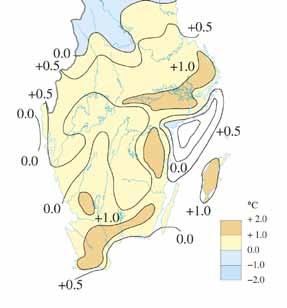 Väder i september 2012 Avvikelse medeltemperatur September månad Temperatur I september blev det strax över normal