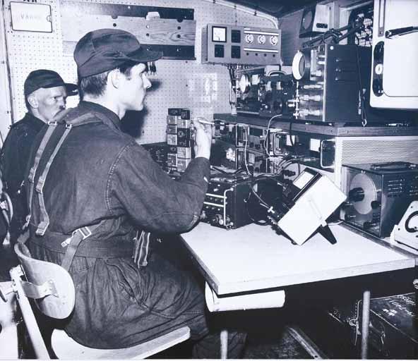 39 Signalreparationskärran var arbetsplats för brigadens signaltekniker och signalmekaniker.