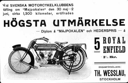 Närbild på motorn; ur test i SMT 1914 Annons ur Svensk Motor Tidning (SMT) 1914 trong trumman och kedjehjulet är en enhet och