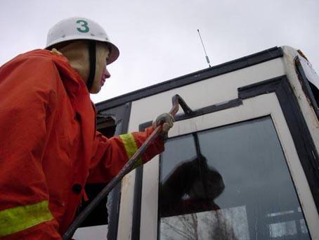 Buss stående på