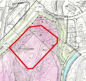 2017-01-10 Samrådshan dling Bilden till vänster är ett utdrag ur gällande ändring av stadsplan, med planområdet markerat med röd linje.