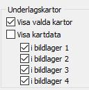 12 Kartfunktionen i Disgen 2016, Studiehandledning Del 2 Om du vill dölja de kartor som du valt som visade, så att du bara får Disgens grundkarta: Placera musen i kartfönstret och högerklicka.