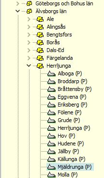 De modernare kartorna har ett rutnät i koordinatsystemet RT90 vilket vi också skall utnyttja. När du installerar Disgen programmet är koordinatsystemet RT90 valt.