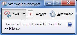 Windows Skärmklippsverktyg Klicka på Startknappen längst mer till Vänster på skärmen. Välj Alla program och leta upp mappen Tillbehör.