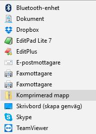 Markera paketmappen och högerklicka.