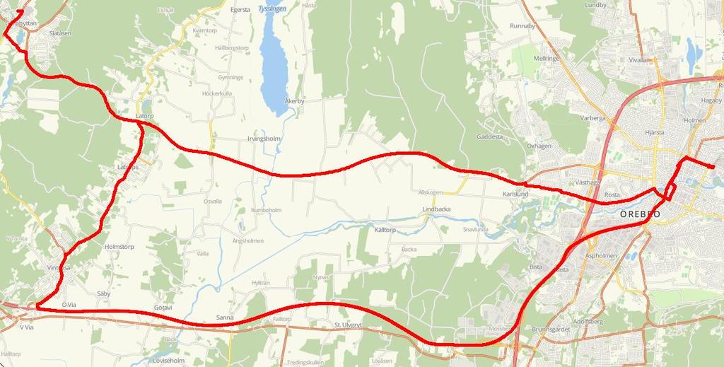 522 och 523 523 12/19 522 18/33 L 522 Örebro Säby bytesplats Vintrosa Latorp Garphyttan Gräve Örebro körs enkelriktad i halvtimmestrafik hela dagen.