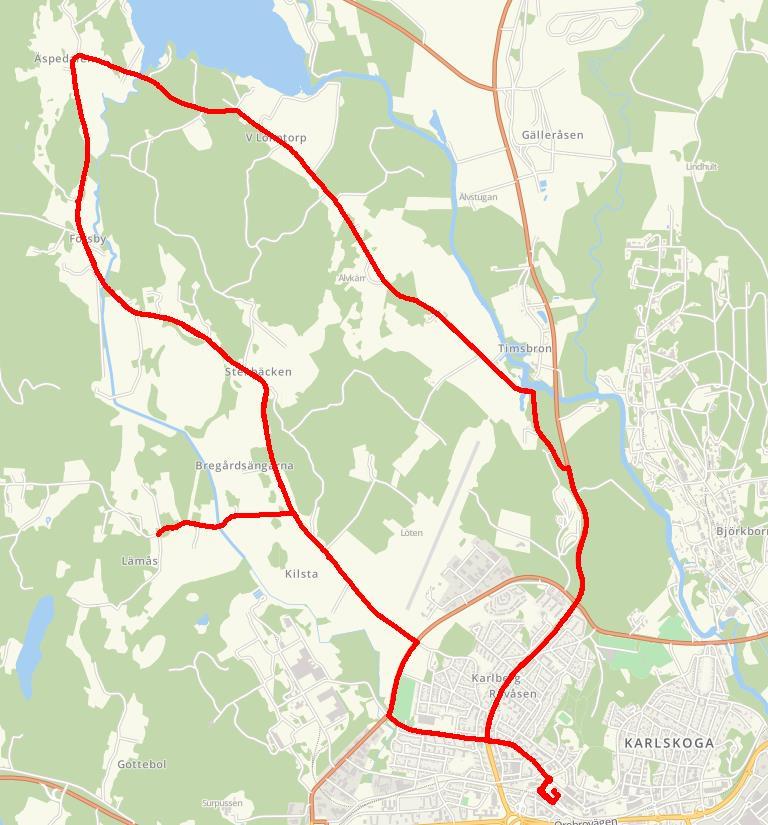 534 L 534 Karlskoga Äspedalen Karlskoga får ökat utbud Det finns ett hundratal arbetspendlare