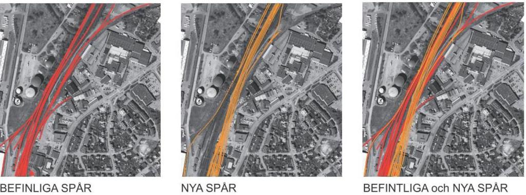 2.1 Infrastruktur Förbi planområdet löper Västkustbanan, Viskadalsbanan och ett antal industristickspår.