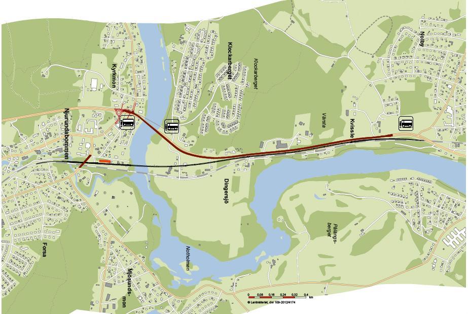 MINNESANTECKNINGAR 3 (9) Figur 1 Projektområde väg och järnvägsplan 1.