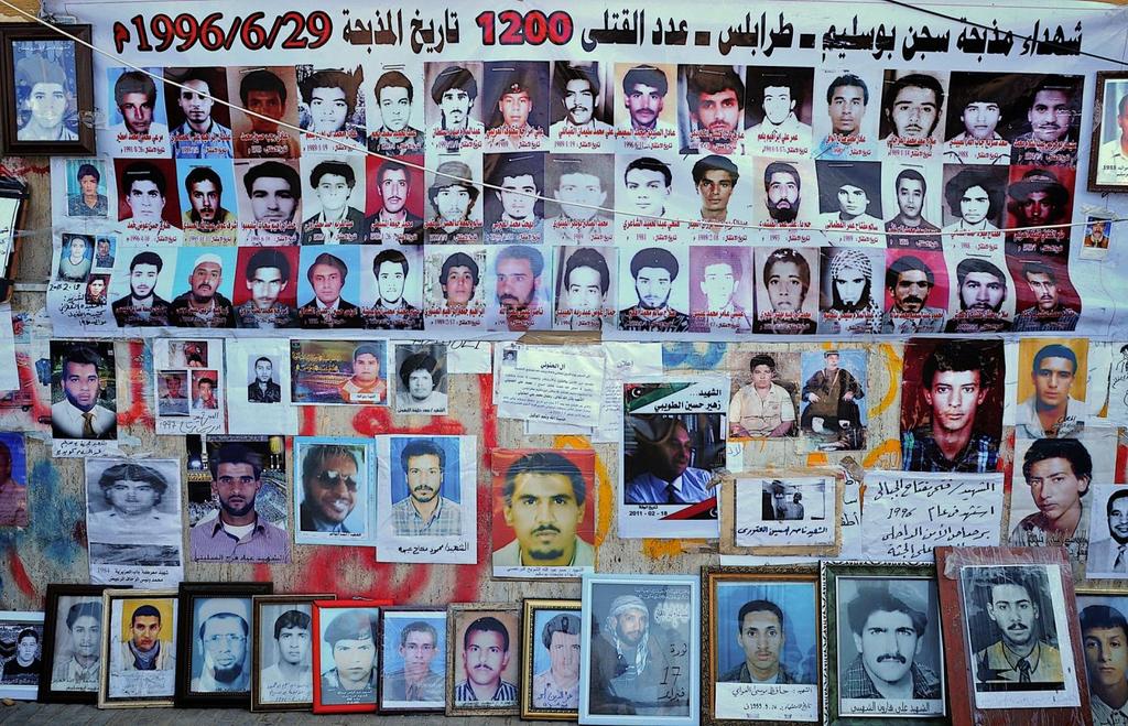 Porträtt av de 1 200 fångar som massakrerades i fängelset Abu
